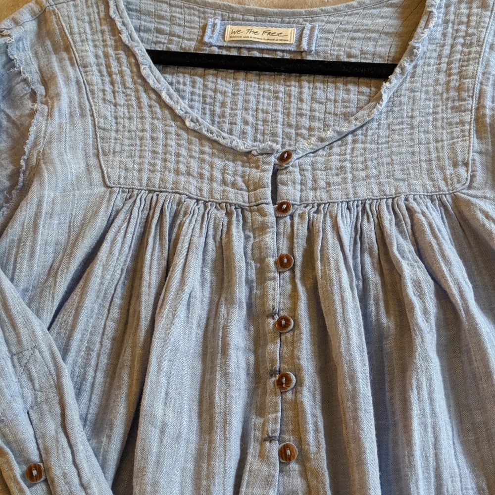 Flowy denim-like top - Picture 6 of 7